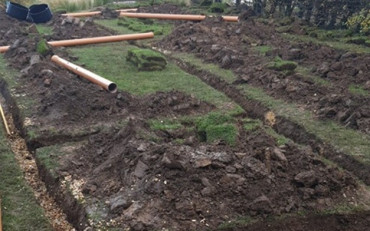 Septic Tank Drain Field Installation