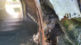 Original Corroded Culvert Pipe